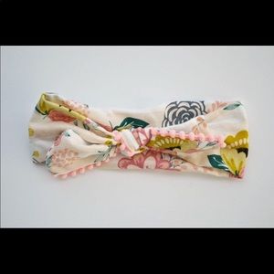 Pink Pom Knit Headband